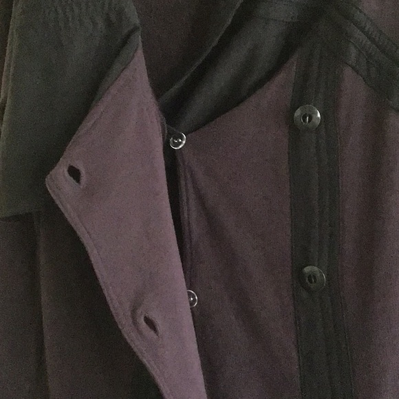 Aubergine Funnel Top Soft Jacket-Organic Cotton - Picture 2 of 10